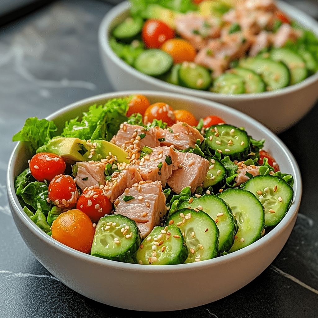 Best tuna salad recipe with avocado and fresh veggies